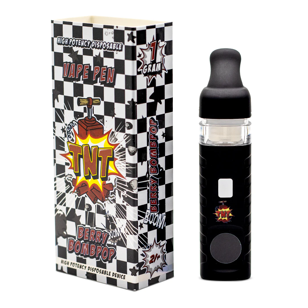 TNT High Potency EMPTY CARTS Vape Pen – 1g | 50 Pack 🍓