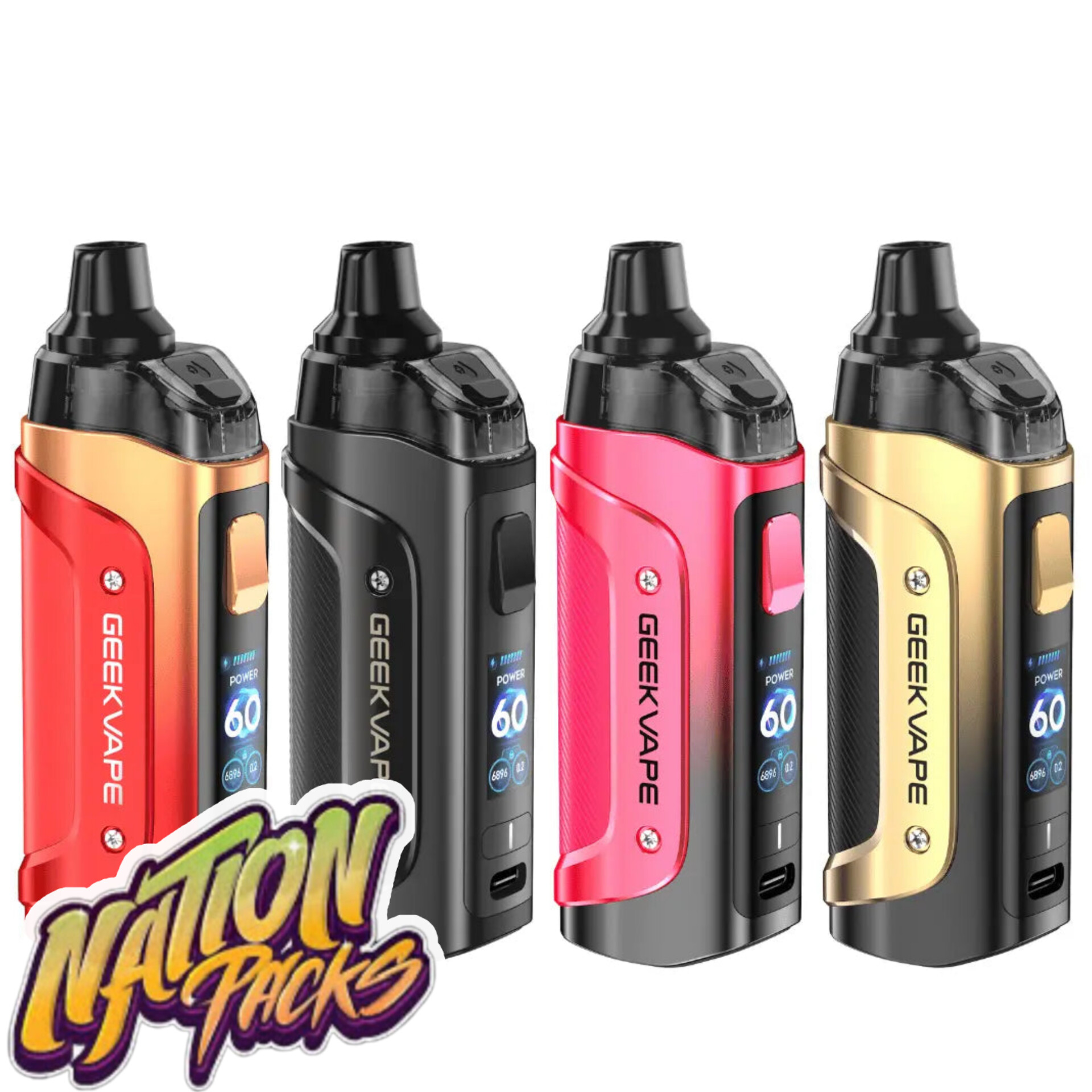 Geek Vape Soul Pod System – Leak-Proof | 1500mAh Battery | 2ml Capacity | OLED Display 🔹