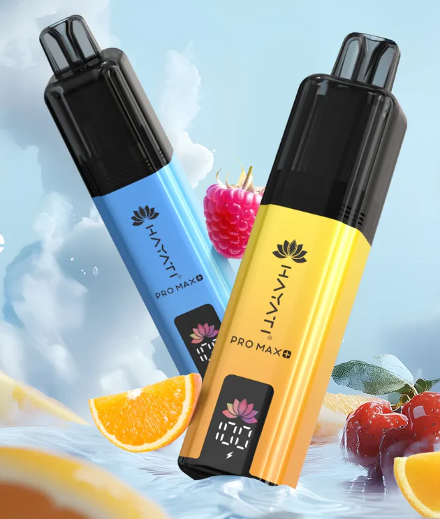 Hayati Pro Max Plus – 6000+ Puffs | Refillable & Reusable | 20MG | Smart Display Vape 🔹